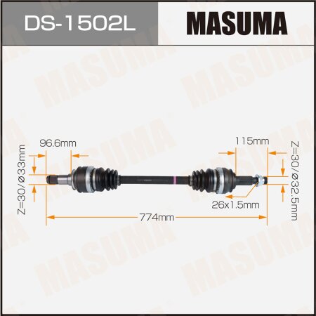 Привод в сборе MASUMA, DS-1502L