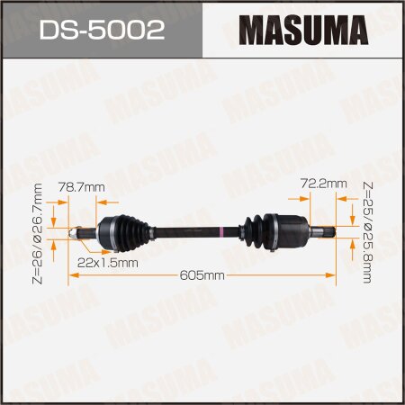 Привод в сборе MASUMA, DS-5002