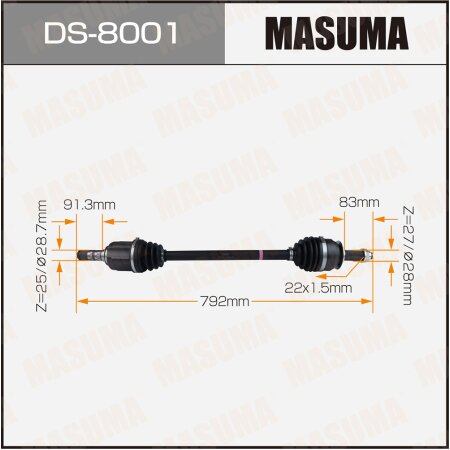 Привод в сборе MASUMA, DS-8001