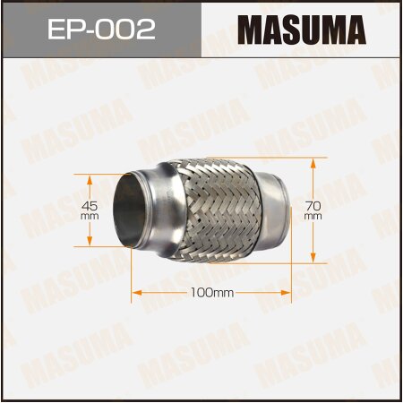 Гофра глушителя Masuma 2-х слойная 45x100, EP-002