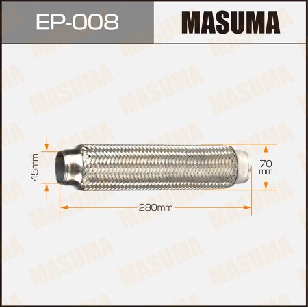 Гофра глушителя Masuma 2-х слойная 45x280, EP-008