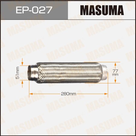 Гофра глушителя Masuma 2-х слойная 51x280, EP-027