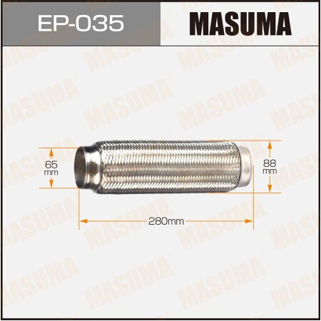 Гофра глушителя Masuma  2-х слойная 65x280, EP-035