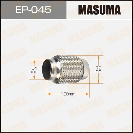 Гофра глушителя Masuma 2-х слойная 54x120, EP-045