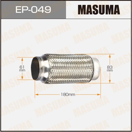 Гофра глушителя Masuma 2-х слойная 61x180, EP-049