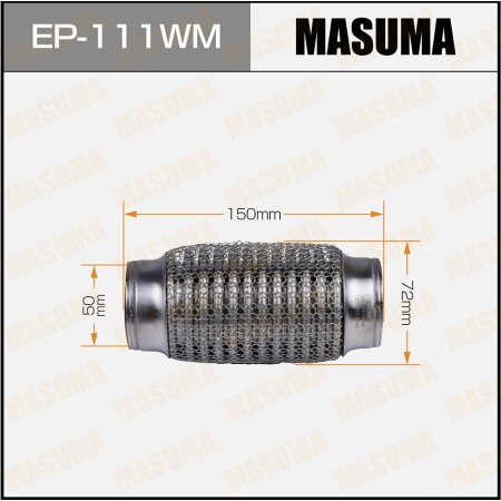 Гофра глушителя Masuma wiremesh 50x150, EP-111wm