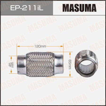 Гофра глушителя Masuma InterLock 45x120 усиленная, EP-211iL