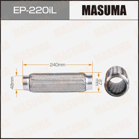 Гофра глушителя Masuma InterLock 48x240 усиленная, EP-220iL
