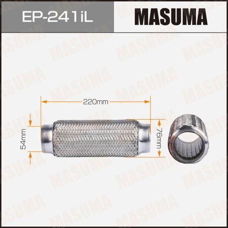 Гофра глушителя Masuma InterLock 54x220 усиленная, EP-241iL