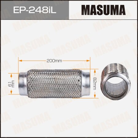 Гофра глушителя Masuma InterLock 61x200 усиленная, EP-248iL