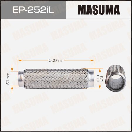Гофра глушителя Masuma InterLock 61x300 усиленная, EP-252iL