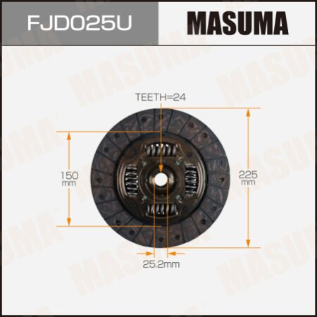 Диск сцепления Masuma, FJD025U
