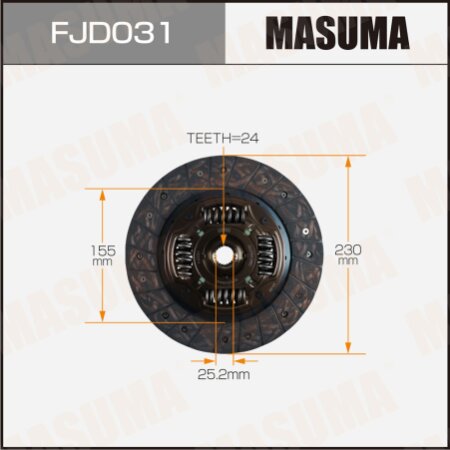 Диск сцепления Masuma, FJD031