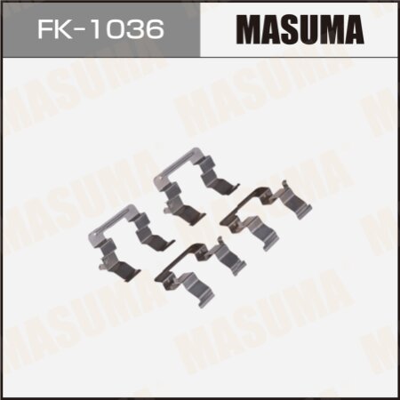 Mounting set of brake pad retainers Masuma, FK-1036