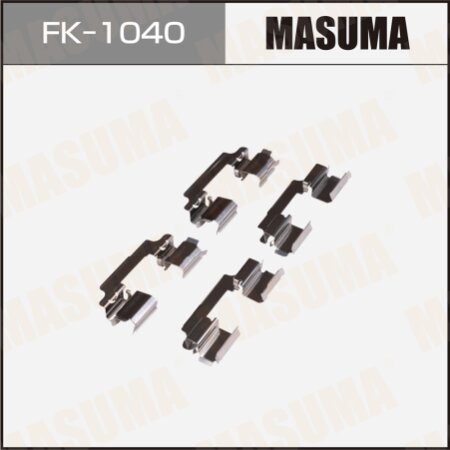 Mounting set of brake pad retainers Masuma, FK-1040