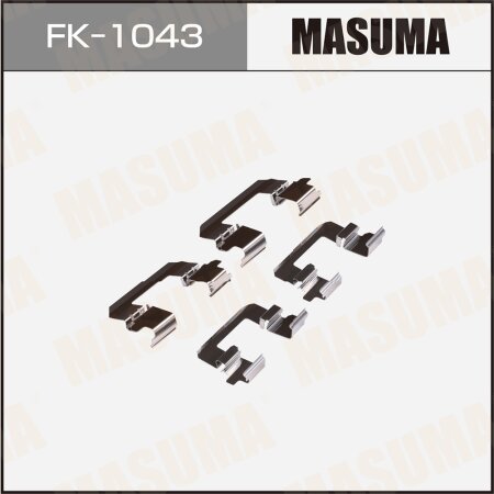 Mounting set of brake pad retainers Masuma, FK-1043