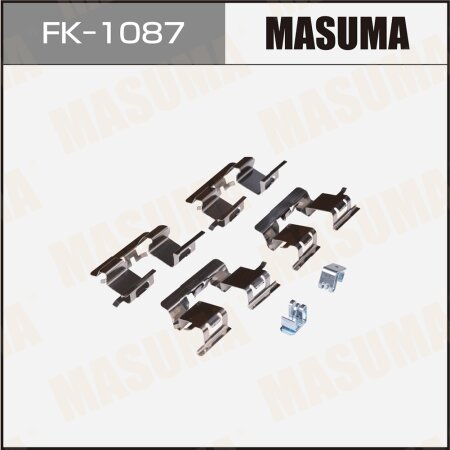 Монтажный комплект фиксаторов тормозных колодок MASUMA, FK-1087