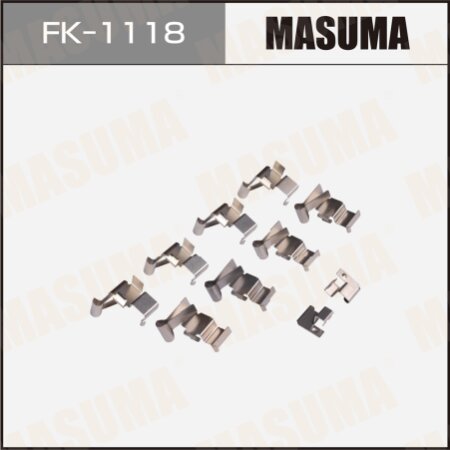 Монтажный комплект фиксаторов тормозных колодок MASUMA, FK-1118