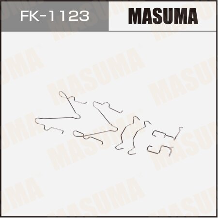 Монтажный комплект фиксаторов тормозных колодок MASUMA, FK-1123
