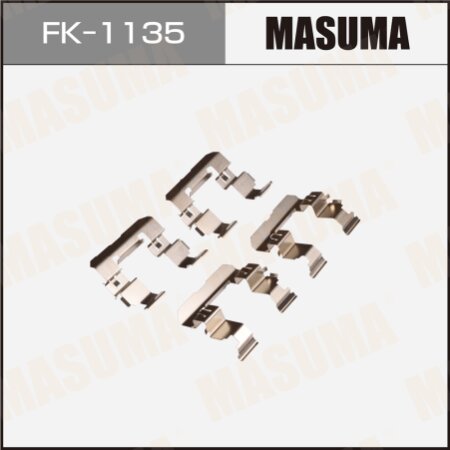 Монтажный комплект фиксаторов тормозных колодок MASUMA, FK-1135
