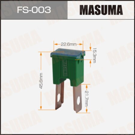 Предохранитель плавкий Masuma силовой 40А (П), FS-003