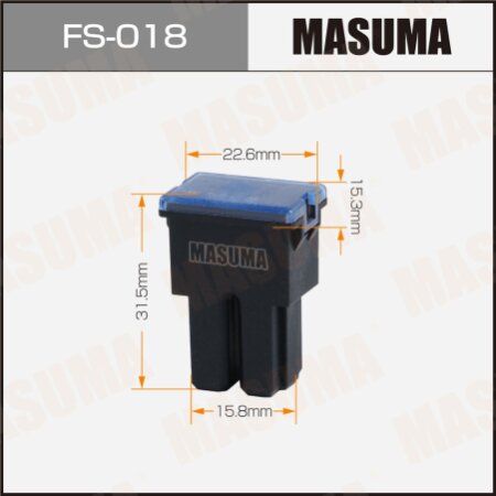 Предохранитель плавкий Masuma силовой 80А (М), FS-018