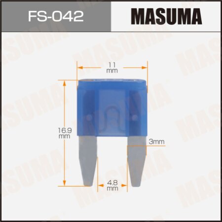 Предохранитель плавкий Masuma флажковый мини 15A, FS-042