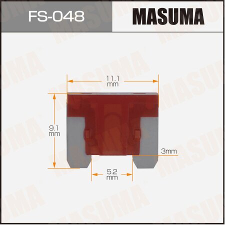 Предохранитель плавкий Masuma флажковый micro 10A, FS-048