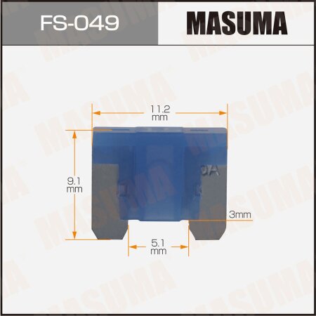 Предохранитель плавкий Masuma флажковый micro 15A, FS-049