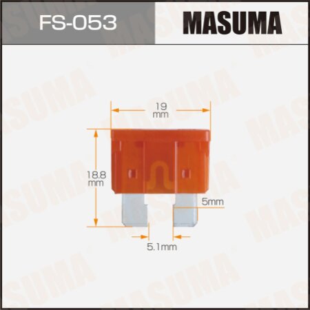 Предохранитель плавкий Masuma флажковый стандарт 40A, FS-053