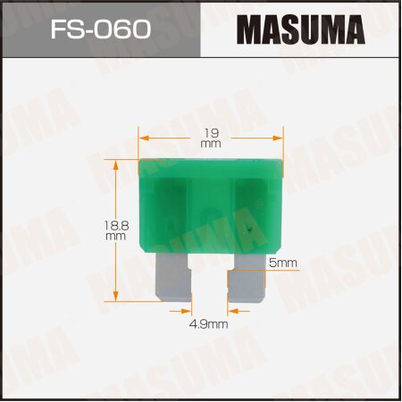 Предохранитель плавкий Masuma флажковые стандарт набор 10 шт  (7.5 - 30А), FS-060