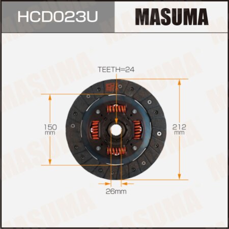 Диск сцепления Masuma, HCD023U