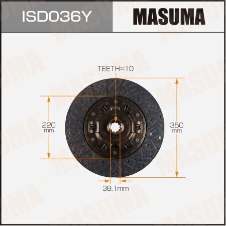 Диск сцепления Masuma, ISD036Y