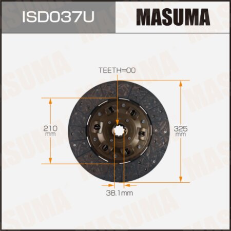 Диск сцепления Masuma, ISD037U