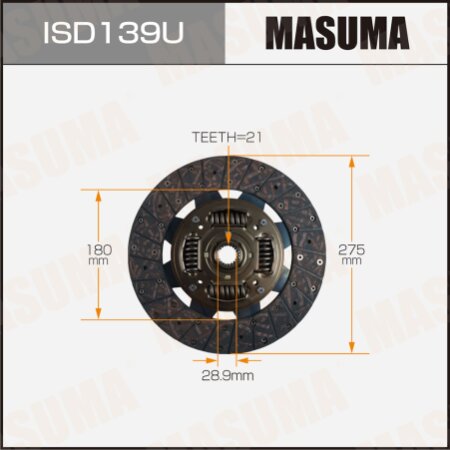 Диск сцепления Masuma, ISD139U