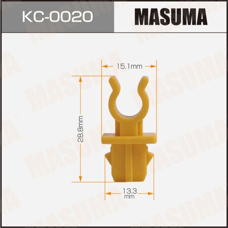 Клипса пластиковая Masuma, KC-0020