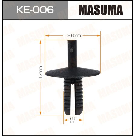 Клипса пластиковая Masuma, KE-006