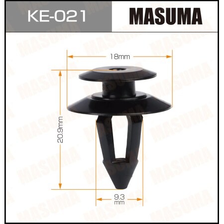 Клипса пластиковая Masuma, KE-021