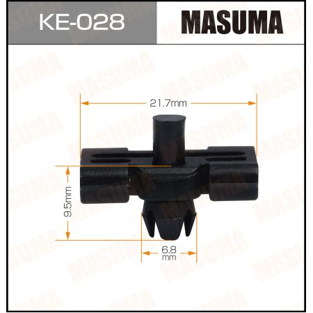 Клипса пластиковая Masuma, KE-028