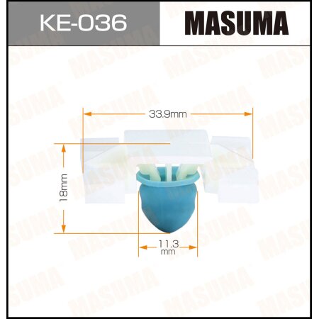 Клипса пластиковая Masuma, KE-036