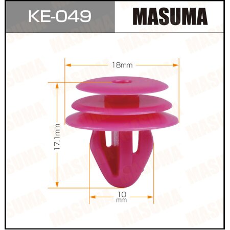 Клипса пластиковая Masuma, KE-049