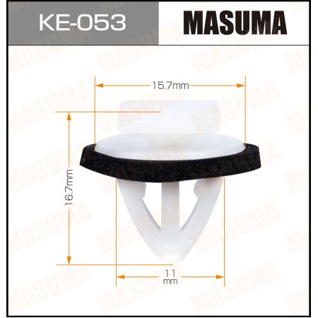 Клипса пластиковая Masuma, KE-053