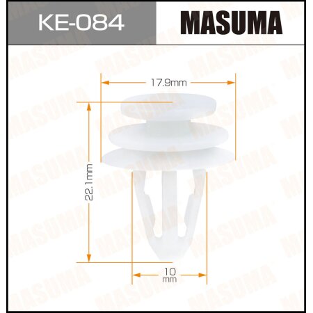 Клипса пластиковая Masuma, KE-084