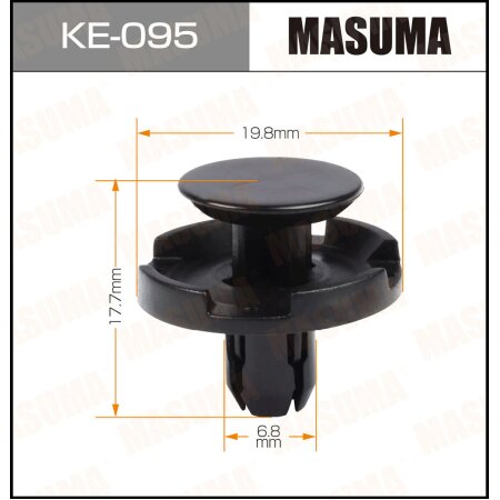 Клипса пластиковая Masuma, KE-095