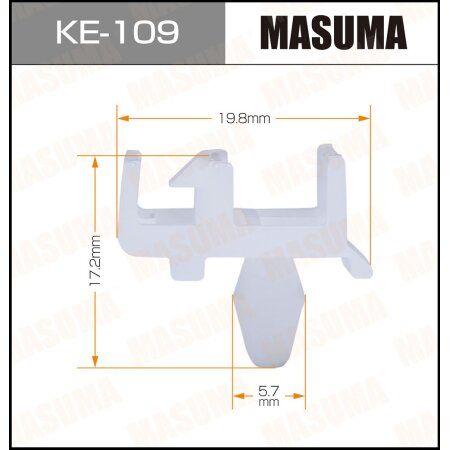 Клипса пластиковая Masuma, KE-109