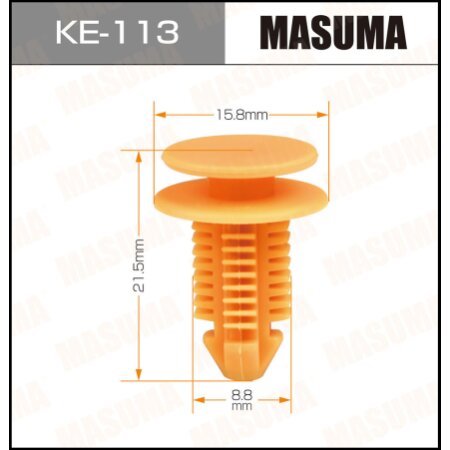 Клипса пластиковая Masuma, KE-113