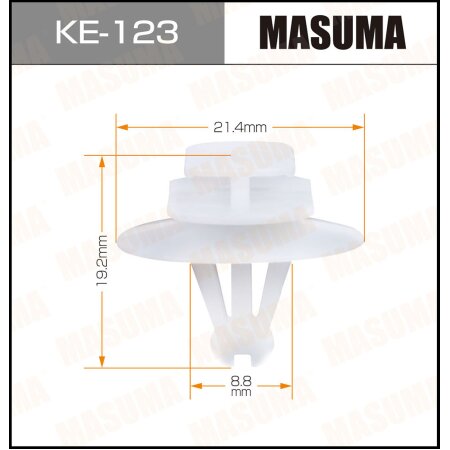 Клипса пластиковая Masuma, KE-123