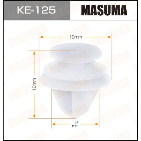 Retainer clip Masuma plastic, KE-125