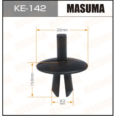 Клипса пластиковая Masuma, KE-142