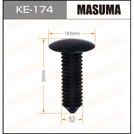 Клипса пластиковая Masuma, KE-174